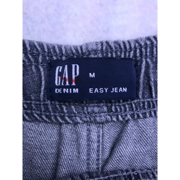 Gap‎ Easy Jean Cargo Pants Womens Medium Grey Elastic Waist Utility - Image 2