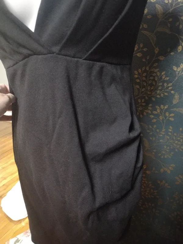 Lulu's Black Sleeveless V-Neck Mini Dress - Image 3