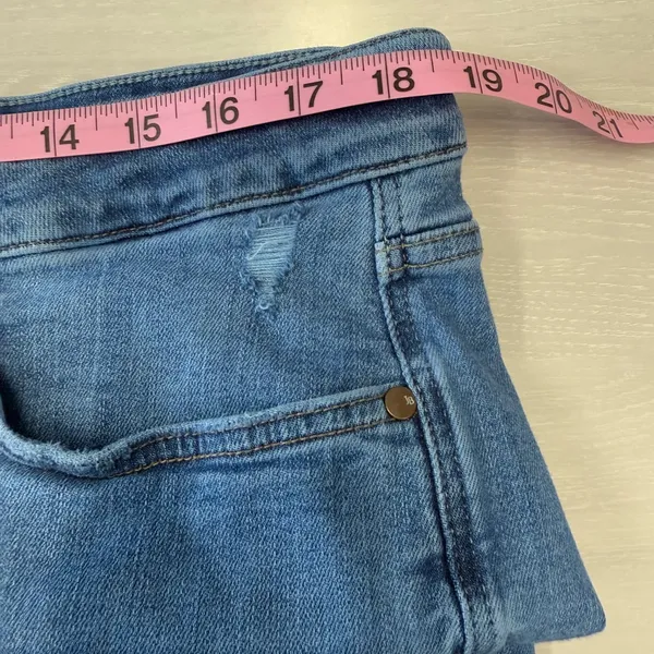 Judy‎ Blue Womens Plus Size 20W stretchy high waisted slim straight blue denim - Image 6