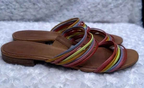 Madewell The Meg Leather Slide Sandals Size 9.5 - Image 4