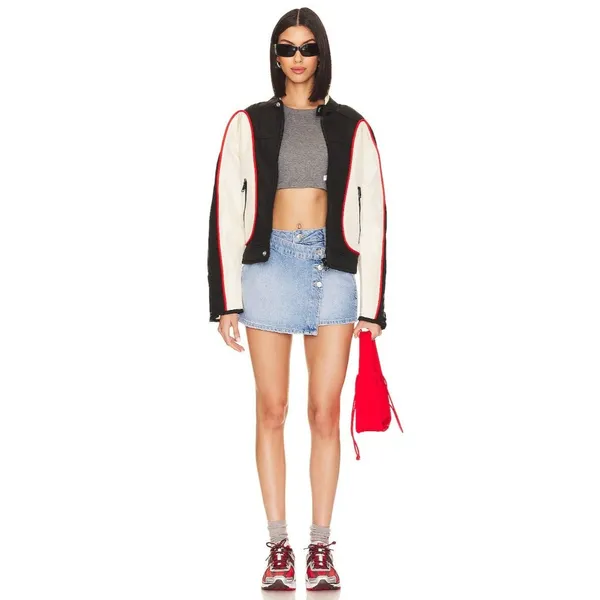 Free People x We The Free Wynne Denim Skirt in Light Indigo 26 New Womens Jean - Image 4