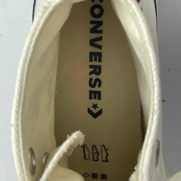 Converse Chuck Taylor All Star Made With Love White Lace Up Sneakers Shoes Sz 7 - Image 9