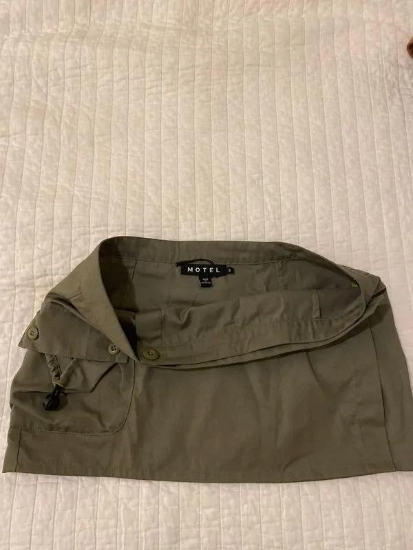 Princess Polly Olive Mini Skirt - Image 5