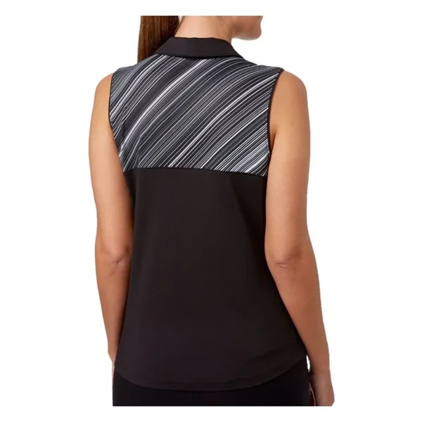 Lady‎ Hagen Empower Collection Stripe Yoke Sleeveless Golf Polo Sz M - Image 2