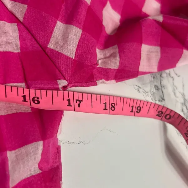 NWT TUCKERNUCK SZ‎ Block Print By Hand Priya Dress Hot Pink Gingham Sz S - Image 7