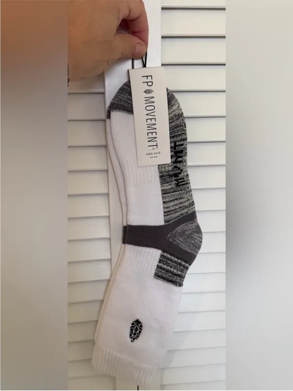 FP Movement by Free People Gray Marled Athletic Crew Socks NWT - Image 3