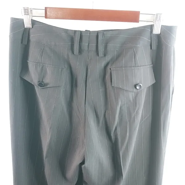 Larry Levine 12 32x31 Stretch PinStripe Dress Workwear Trousers Pants - Image 4