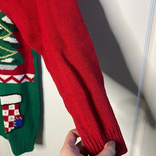 Vintage 1980s Knit Christmas Sweater - Image 6