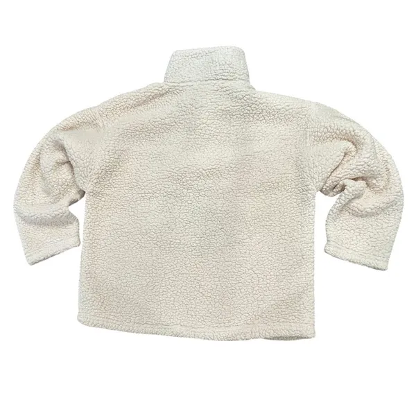 Disney Mickey Mouse Winter Sports Sherpa Fleece Quarter Zip Pullover WinterWhite - Image 4