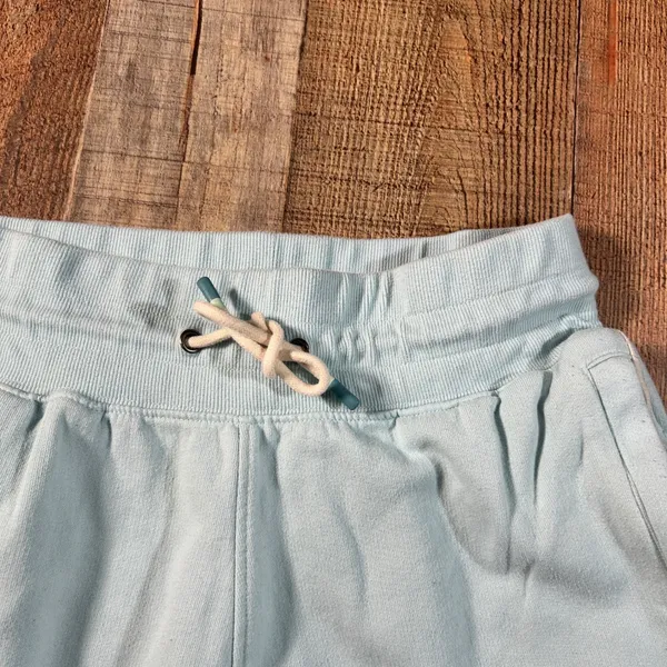 Cotopaxi Light Blue Organic Cotton Fleece Joggers Sweatpants Zip Pocket Medium - Image 4