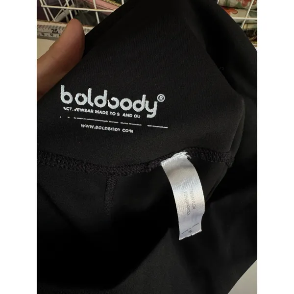 BoldBody‎ Black High Waist Yoga Leggings Workout Athleisure Women's Activewear - Image 2