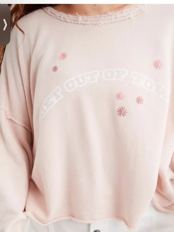 Aerie Weekend Pretty Back Sweatshirt - Image 2