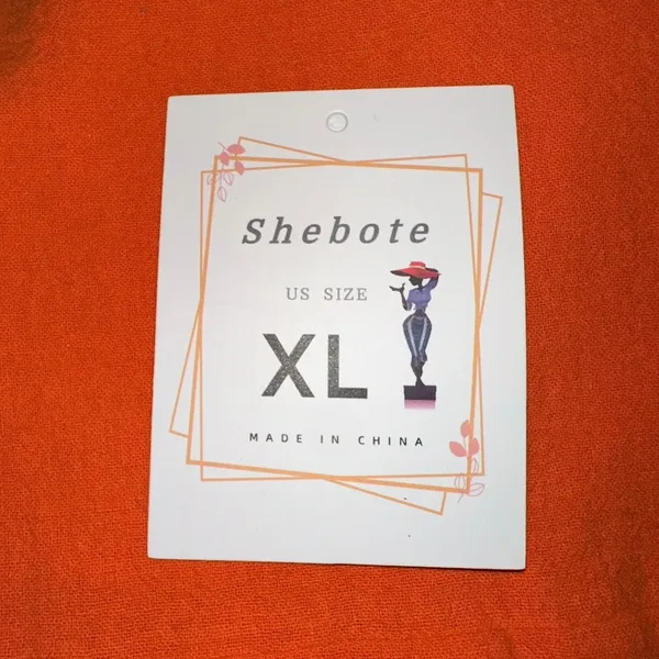 NWT Shebote Orange Overall Jumpsuit‎ Romper XL - Image 6