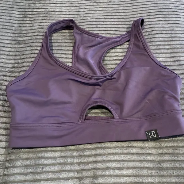 Zella Women's Yoga Sports Bra Purple Shake Size XS - Image 2