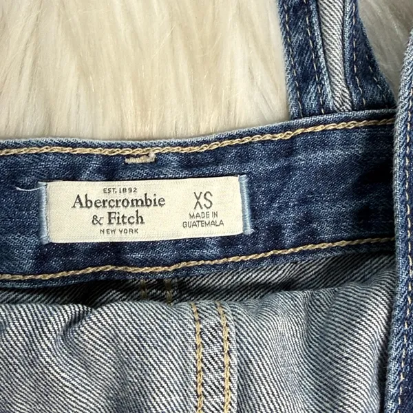 Abercrombie Blue Denim Short Overalls - Image 4