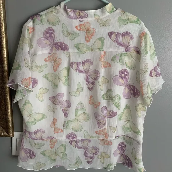 vintage butterfly blouse - Image 4