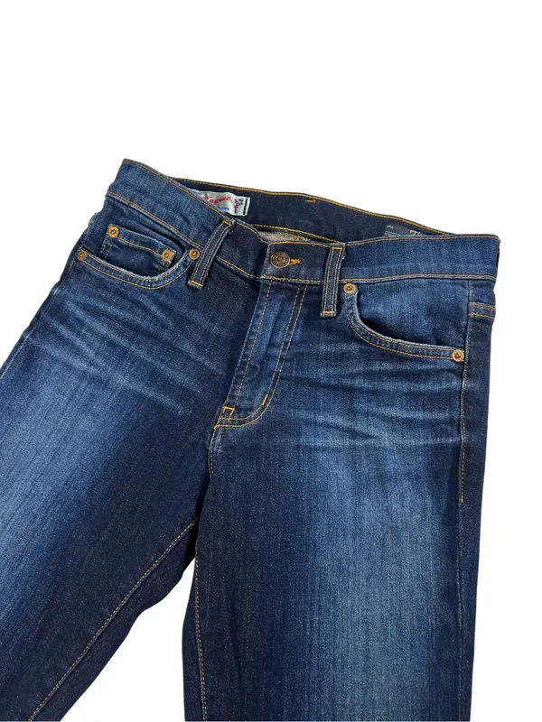 Genuine Red Engine Vintage Original Denim Mid-Rise Hip-Slimming Flare Jeans 27 - Image 5