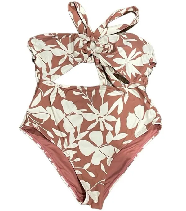 CUPSHE floral brown swimsuit. Size XL - Image 4