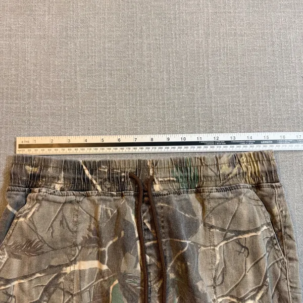 Telepatía Camo Cargo Jogger Pants Size 15/32 Green Brown Y2K Streetwear - Image 3