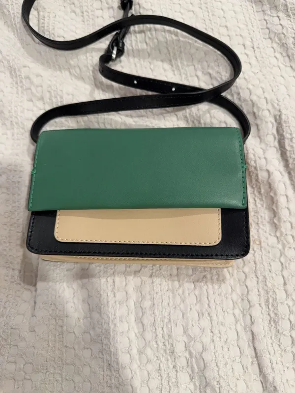 & Other Stories Colorblock Leather Crossbody Bag - Image 2