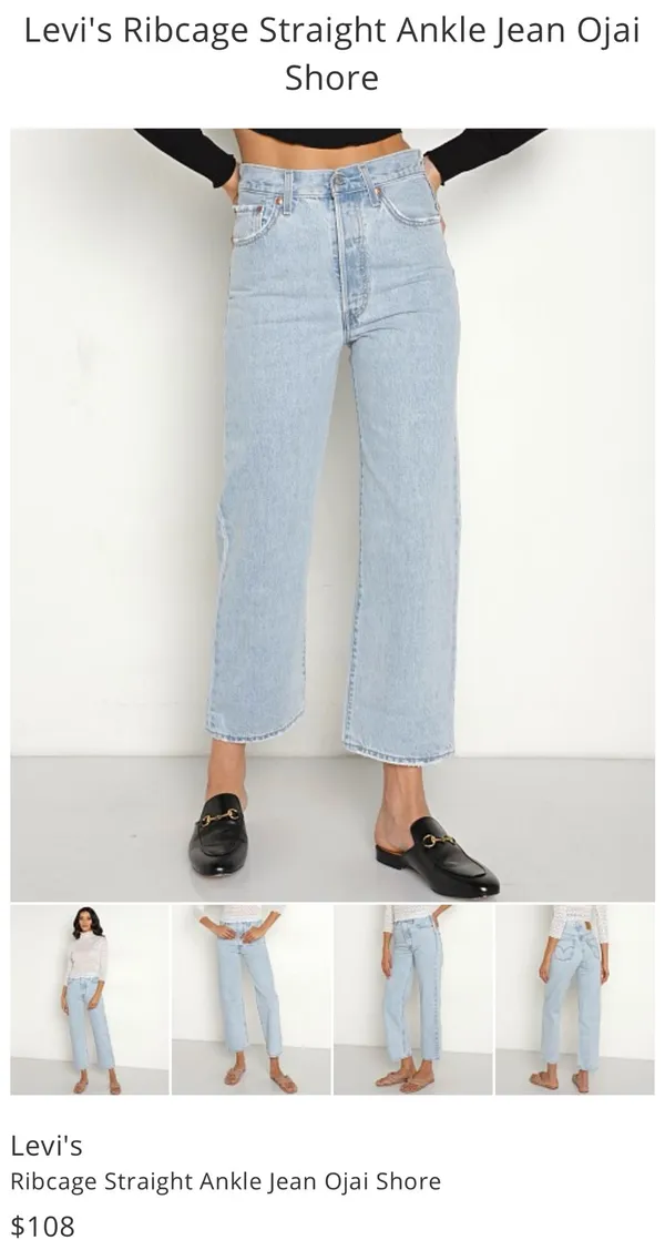 Levi’s Jeans Ribcage Straight Ankle Women’s - Image 2