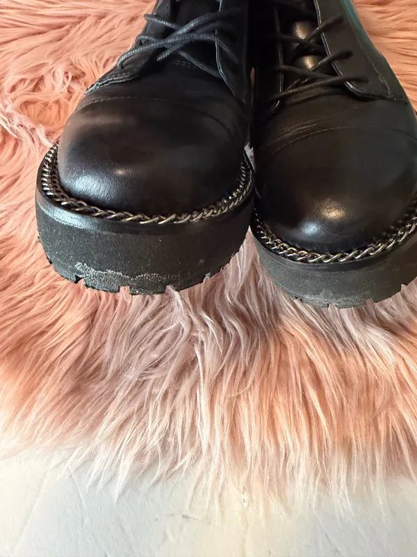 Sam Edelman Lenley Lace Up Combat Boots Black Size 6 - Image 7