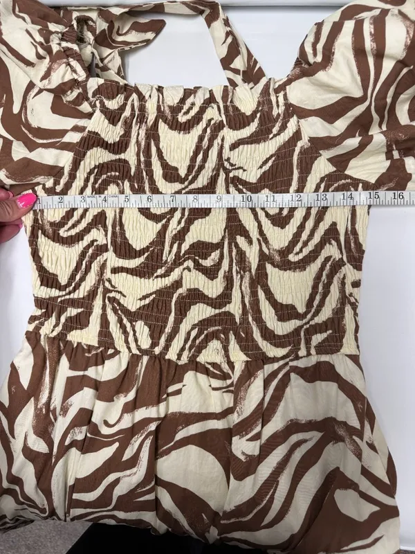 *NEW* Karlie Poplin Smocked Zebra Dress - Image 10