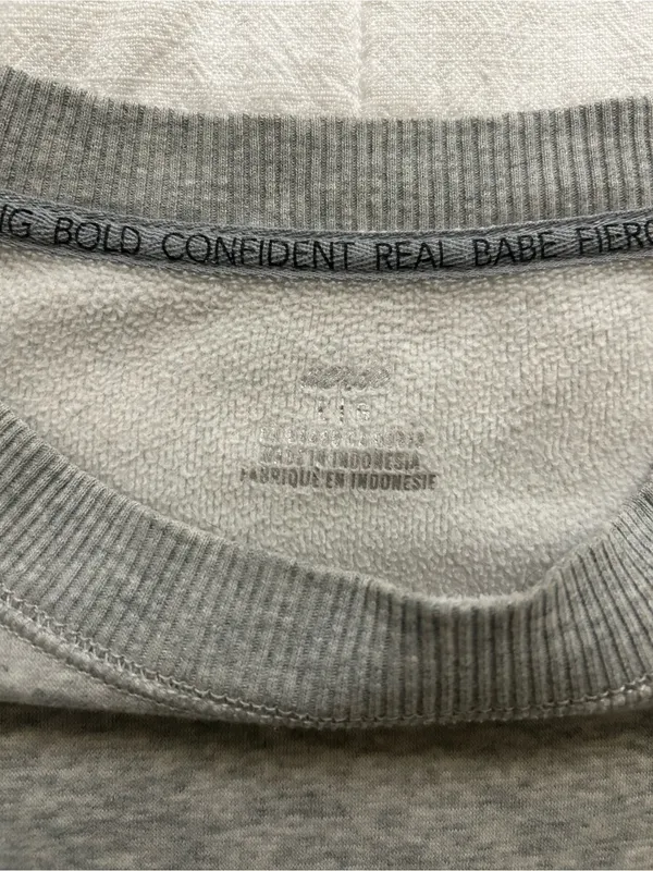 aerie Men's Crewneck Sweater in Heather Gray - Image 2