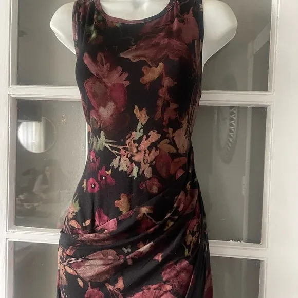 Peruvian Connection Floral Midi Ruched Dress - Image 4