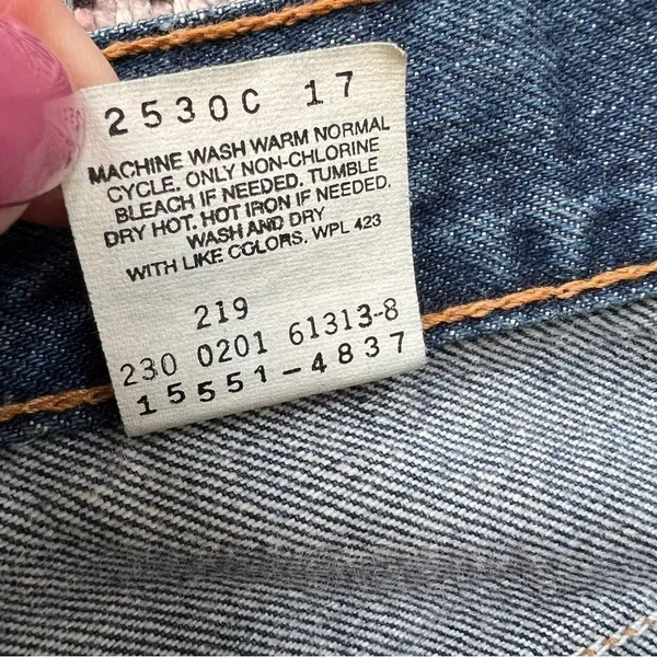 Vintage Y2K Levi’s 550 High Waisted Relaxed Fit Tapered Mom Jean 14 100% Cotton - Image 7