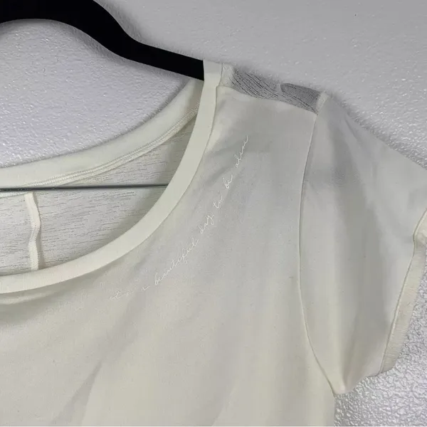 Gymshark Womens Whitney‎ Simmons Longline Lightweight Tee White XS NWT - Image 3