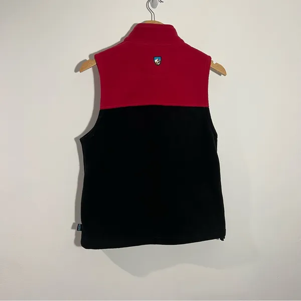 Kuhl Red & Black Fleece Sleeveless Vest J w/ Pockets Small Outdoor Gorpcore‎ - Image 6