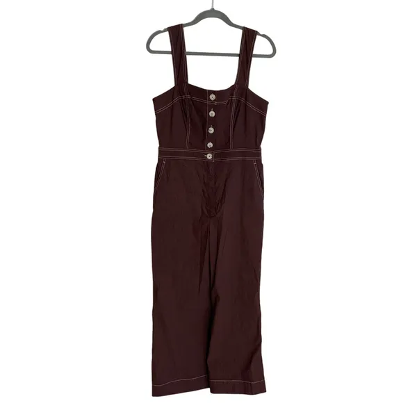 Maeve by Anthropologie The Colette Portside Button-Front Jumpsuit NWT - Image 2