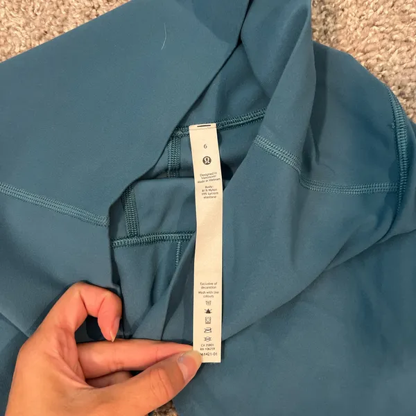 Lululemon Wunder Train High-Rise Shorts Teal Lagoon 6 - Image 5