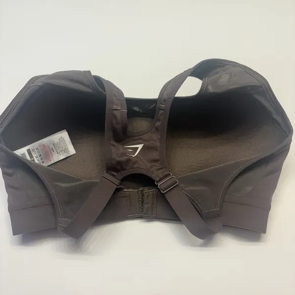 Gymshark‎ Open Back Racerback High Impact Sports Bra Womens Size Small Brown - Image 7