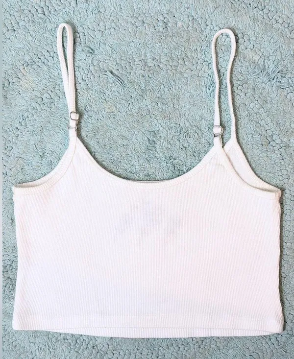 Hollister Baby Cami Crop Tank - White - XS - Image 6
