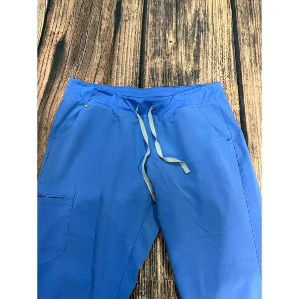 Figs Zamora Jogger Scrub Pants Women's XL‎ Blue Workwear - Image 2
