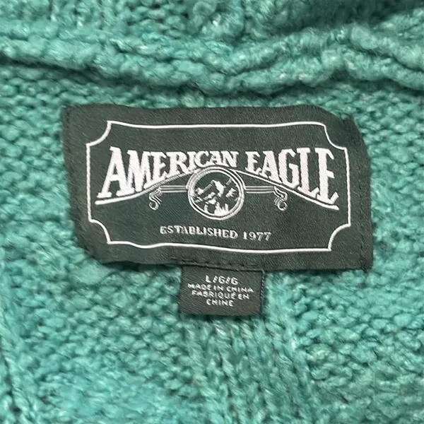 AMERICAN EAGLE HOODIE PULLOVER SWEATER SZ: L - Image 3