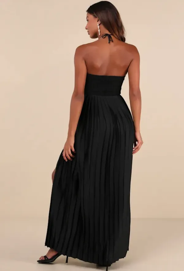 Lulus Dress Maxi Black - Image 2