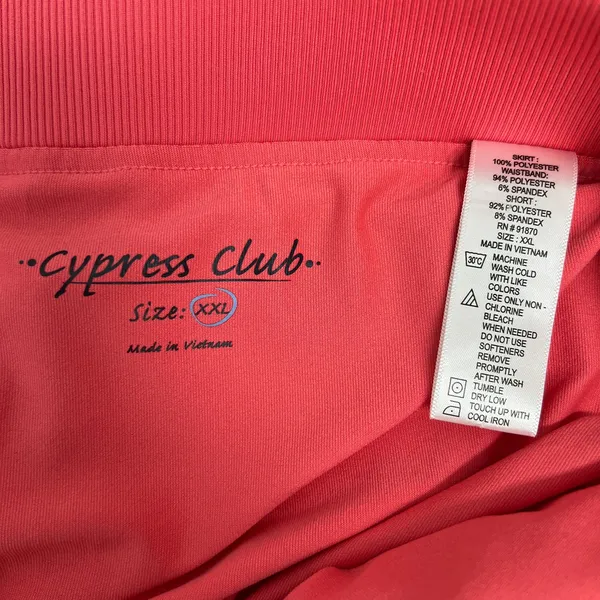 Cypress Club Womens Pull On Pink Skort XXL Activewear Casual Walking Exercise - Image 2