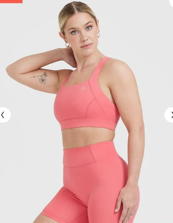 Oner Active Tímeles Square Neck Bralette Amplify Pink - Image 3