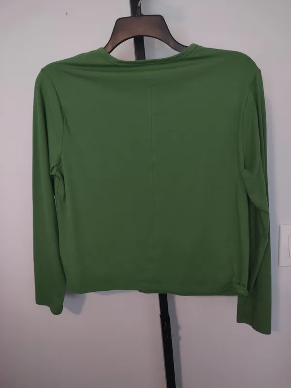 Athleta Long Sleeve Crewneck Top in Leaf Green - Image 3