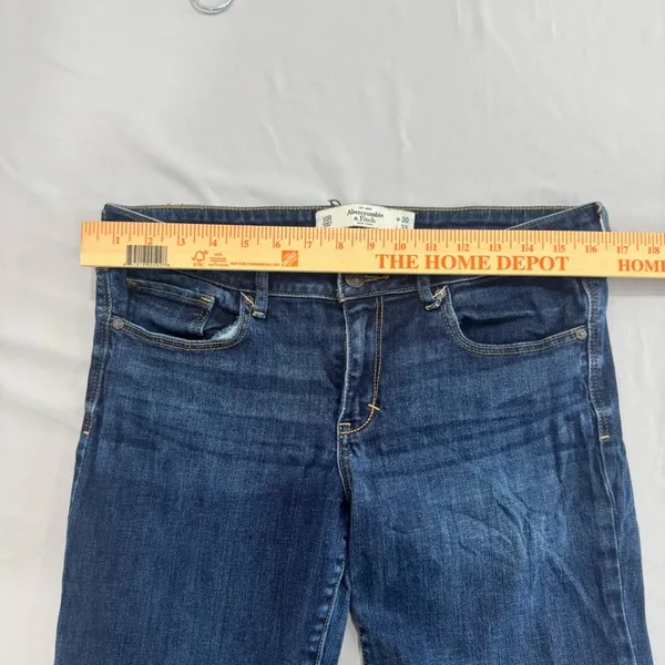 Abercrombie & Fitch The A&F Boot Dark Wash Jeans 10R W30‎ L33 Bootcut Flare - Image 7
