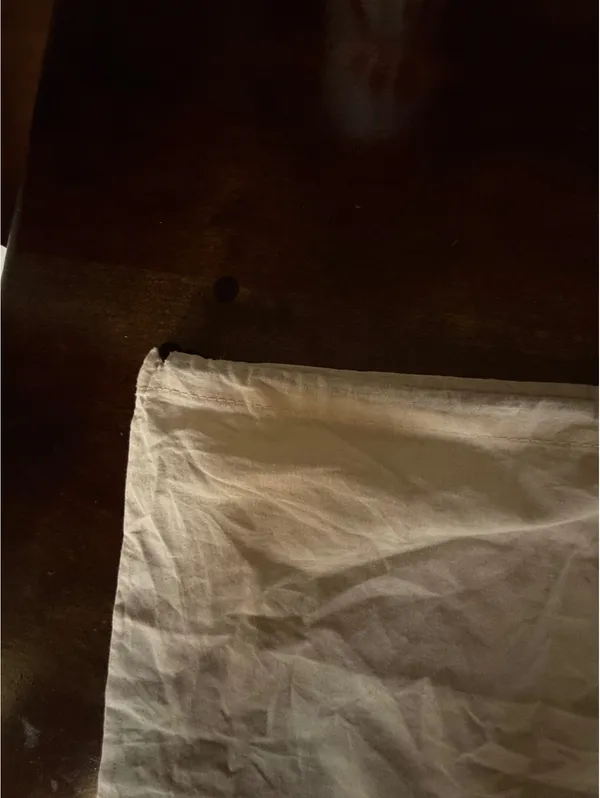 Madewell Drawstring Dust Bag - Beige Cotton Storage Pouch - Image 8