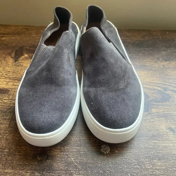 Steve Madden Fayna Gray Suede Slip On Shoes size 7 - Image 3