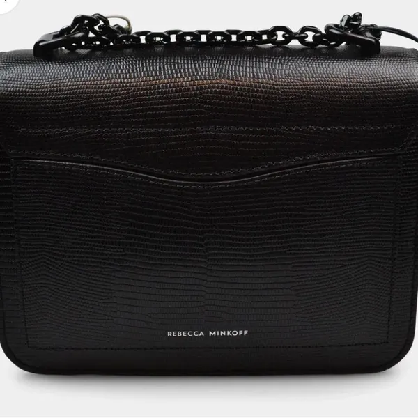 Rebecca Minkoff Love Too Black Leather Embossed Crossbody Handbag - Image 2