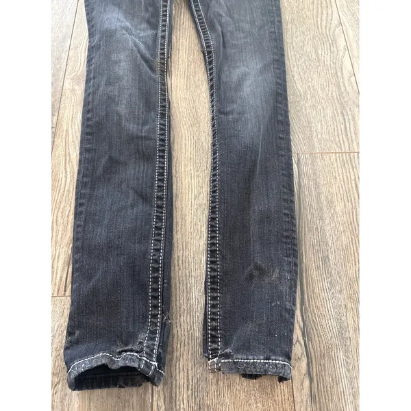 BUCKLE EXCLUSIVE Miss Me Skinny Jeans Womens 25 Contrast Stitch Embellished - Image 2