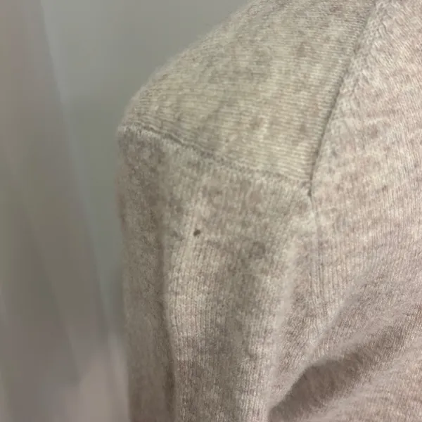 Charter Club Luxury Cashmere Turtleneck Sweater Oatmeal Beige Heather Medium - Image 5