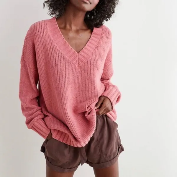 ✨ HP✨Aerie Chenille Oversized V-Neck Sweater✨ - Image 2