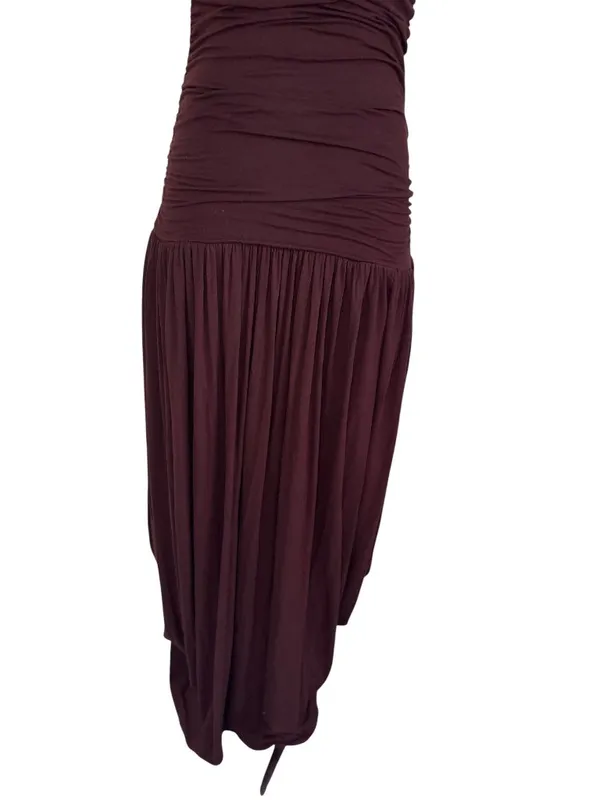 Summer Away Patmos Dress in Dark Walnut Small Womens Long Maxi - Image 6